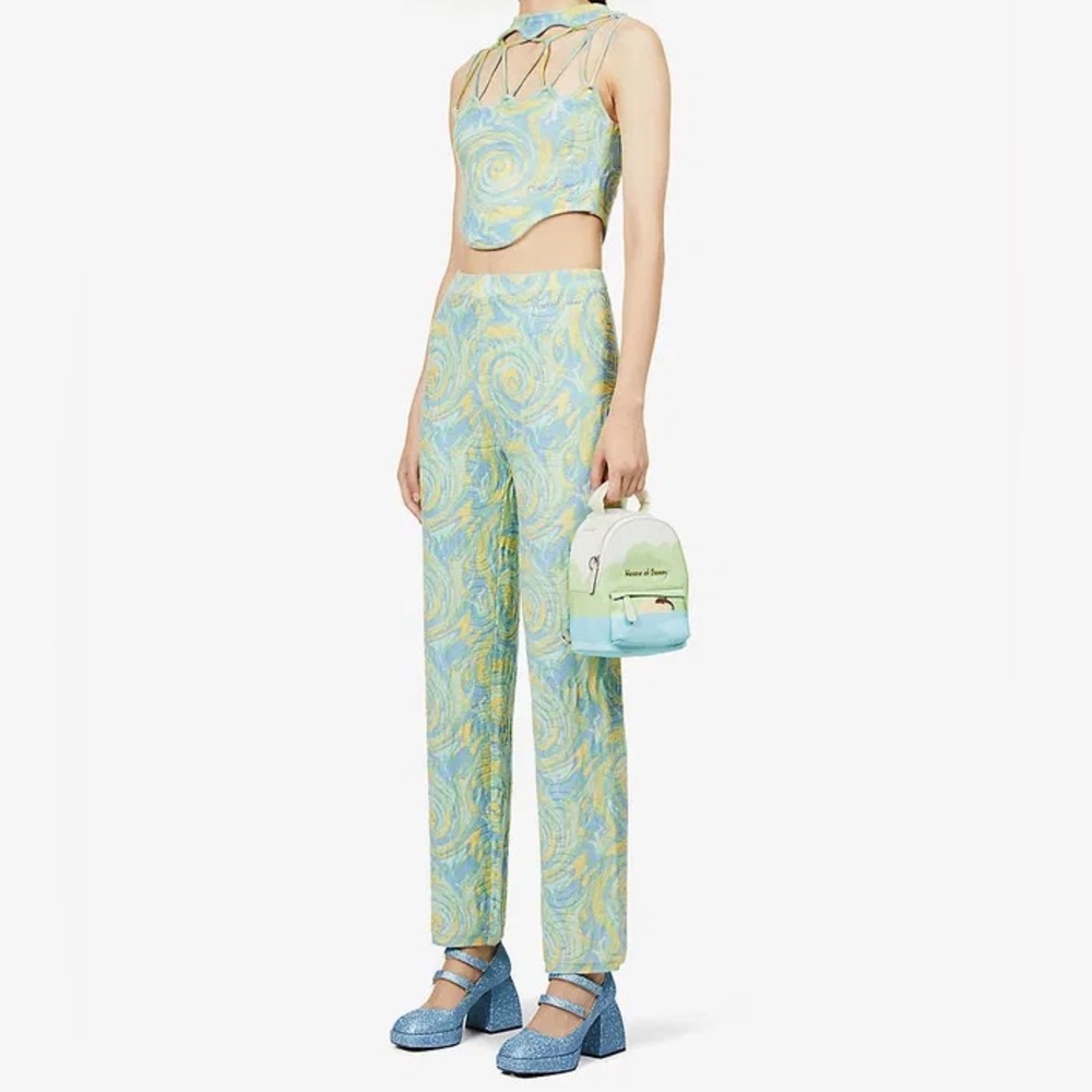 House of Sunny Cypress Pants in Swirl Size Medium UK 10 US 6